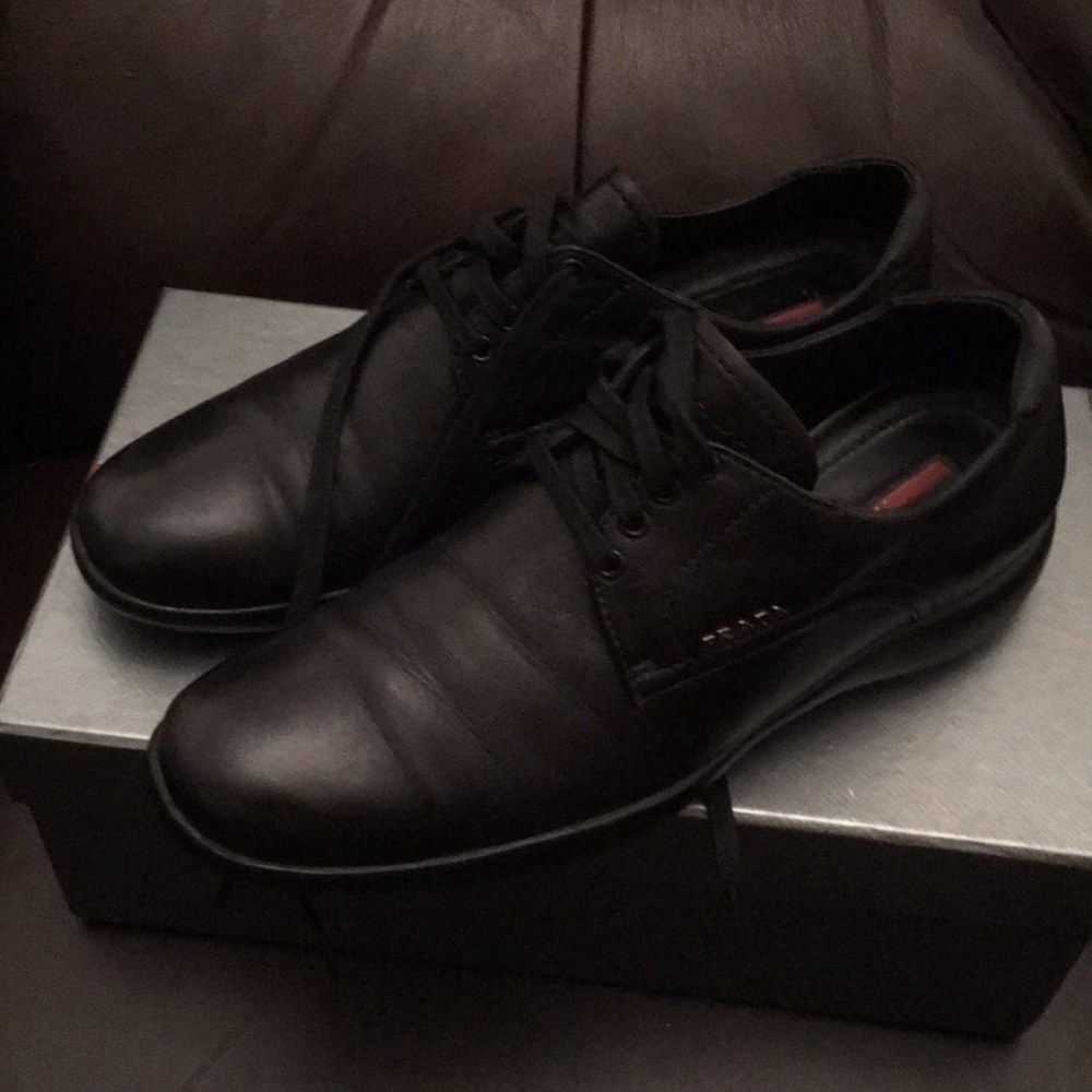 PRADA calzature donna leather fashion sneakers